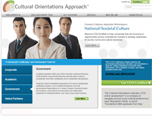 Tablet Screenshot of culturalorientations.com